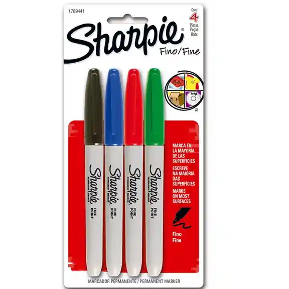 Marcador Sharpie Fino T4 Colores Surtido