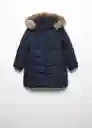Abrigo Anorak Carmina Navy Talla 08 Niña Mango