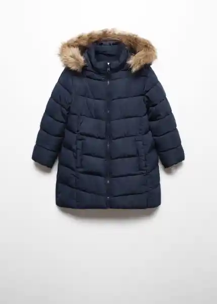 Abrigo Anorak Carmina Navy Talla 08 Niña Mango