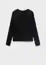 Camiseta Mari Negro Talla 08 Niñas Mango