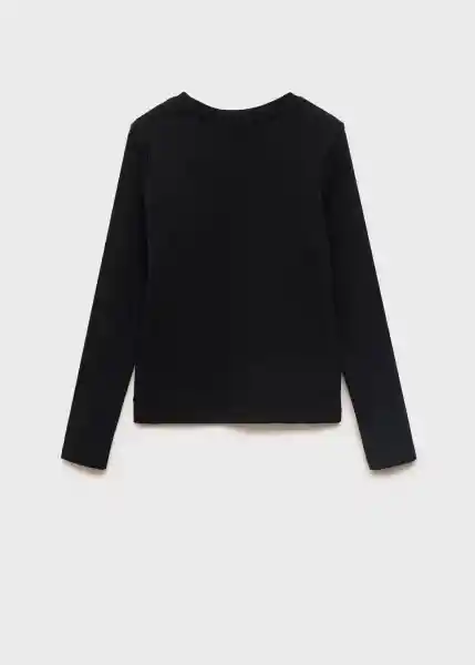 Camiseta Mari Negro Talla 08 Niñas Mango