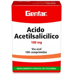 Genfar Acido Acetilsalicílico (100 mg)