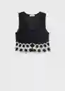 Chaleco Ton Negro Talla S Mujer Mango