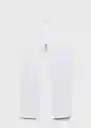 Jean Blanca Blanco Talla 38 Mujer Mango