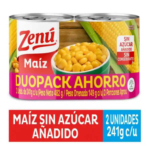 Zenú Maíz Dulce sin Azúcar Añadido