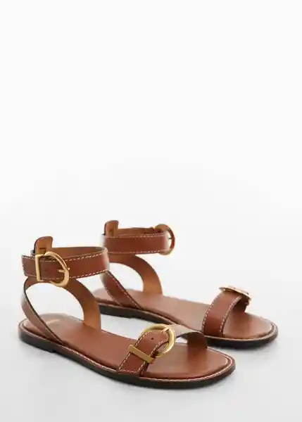 Sandalias Isla Cuero Talla 41 Mujer Mango