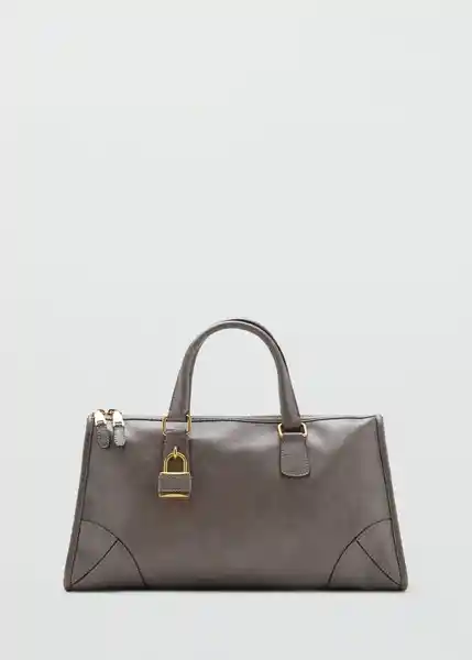 Bolso M Agnes Gris Talla 99 Mujer Mango