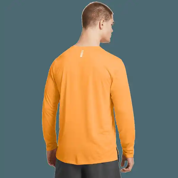 Under Armour Camiseta Streaker Long Sleeve Hombre Naranja MD