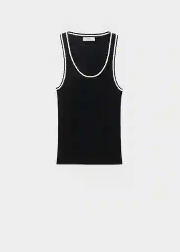 Top Shadowin Negro Talla S Mujer Mango