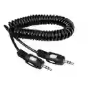 Steren Cable de Audio Auxiliar en Espiral 2.1 m