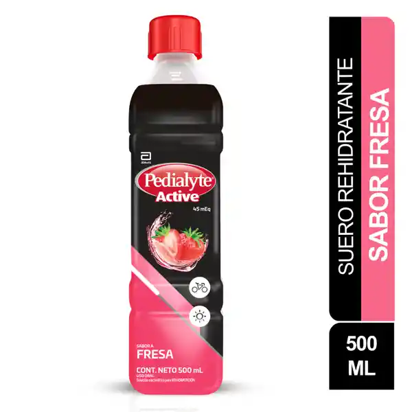 Suero Rehidratante Pedialyte Active Fresa Frasco