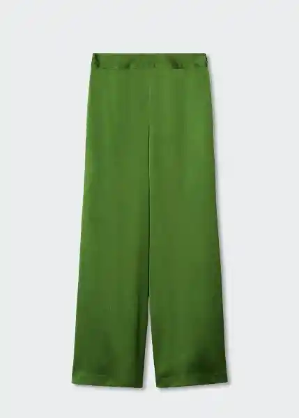 Pantalón Laila-W Verde Talla Xs Mujer Mango