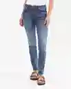 Jean Cosmo Femenino Azul Clásico Tono Oscuro Talla 6 Chevignon