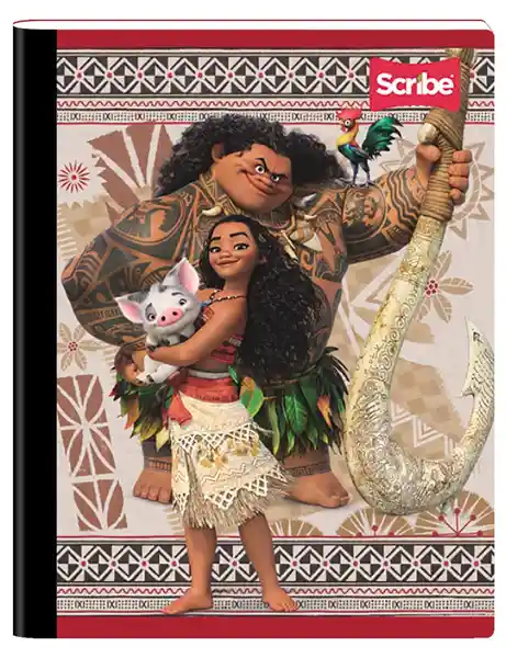 Scribe Cuaderno Cosido 100 Hojas Cuadriculado Moana Surtido