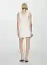 Vestido Emery2 Offwhite Talla L Mujer Mango