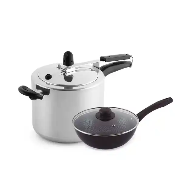 Universal Olla Presión 6 L + Wok 24 cm