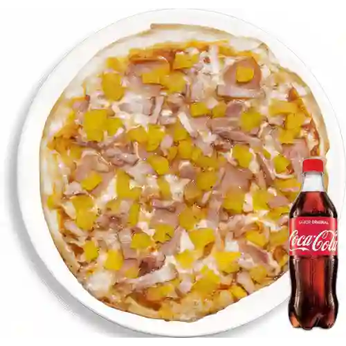 Combo Pizza Hawaiana Especial +Cocacola Orig 500ml
