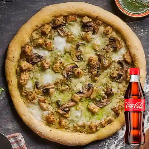 Combo Pizza Pollo Pesto + Coca Cola Original 300ML