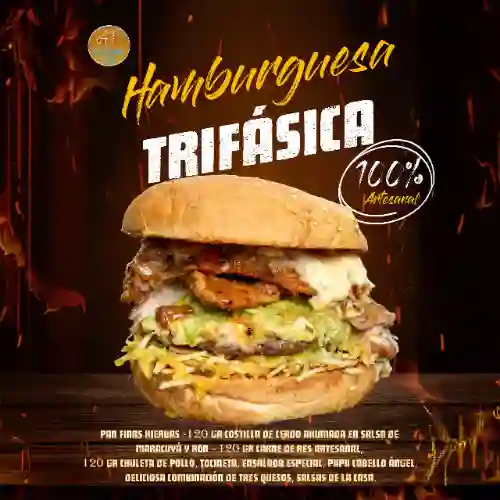 Hamburguesa Trifásica