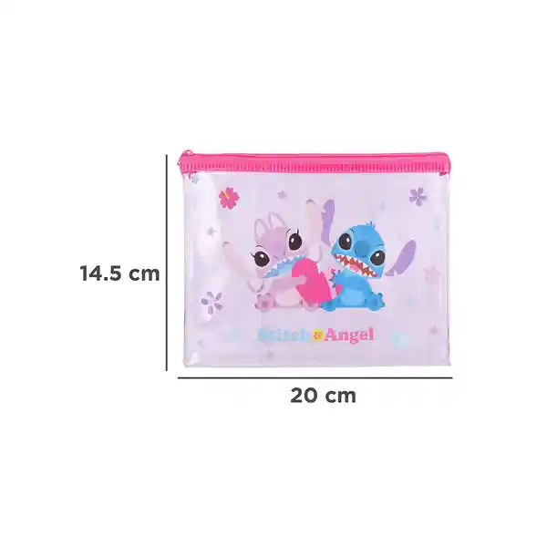 Cartuchera Lilo & Stitch Disney Rosa Miniso