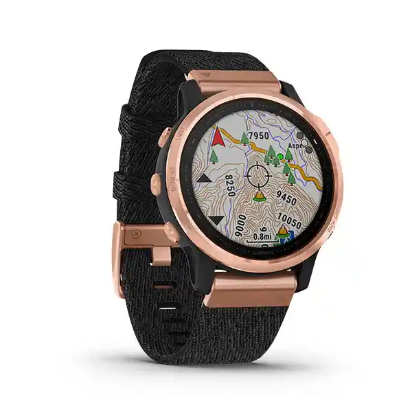 Reloj Fenix 6s Sapphire Rose Gold Correa Black