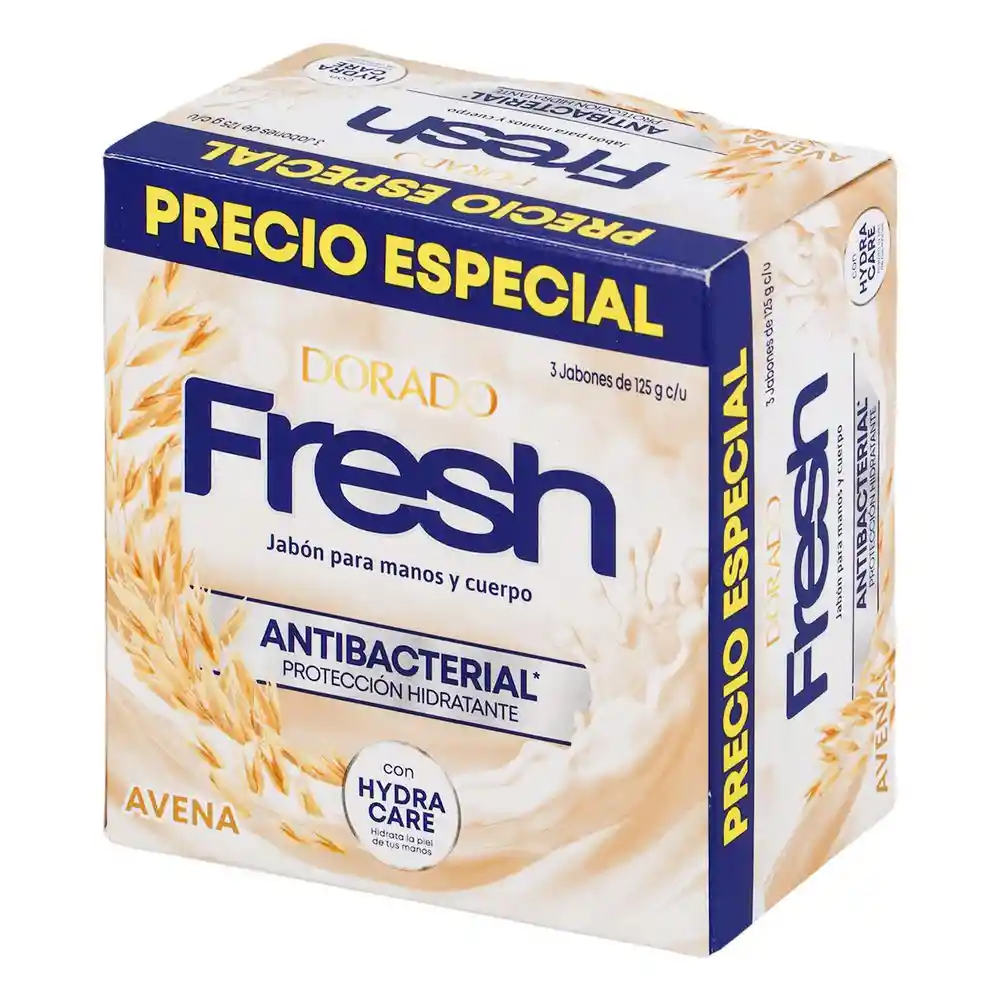 Fresh Jabón para Manos y Cuerpo Antibacterial con Avena