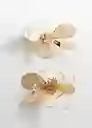 Pendientes Fleur Mujer Oro Talla 99 Mango