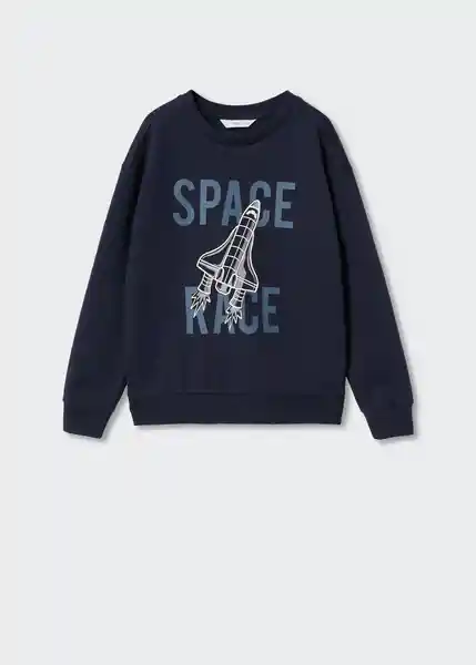 Sudadera Stuff2 Navy Talla 08 Niños Mango