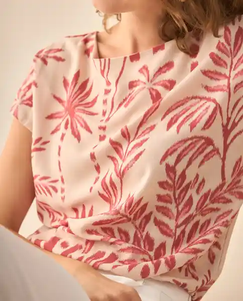 Camisa Rosa Escarpado Claro Talla XL 613G036 Esprit