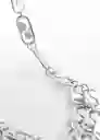 Collar Telma Plata Talla 99 Mujer Mango