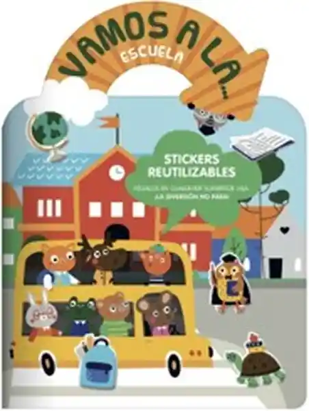 Libro Infantil la Escuela Con Stickers