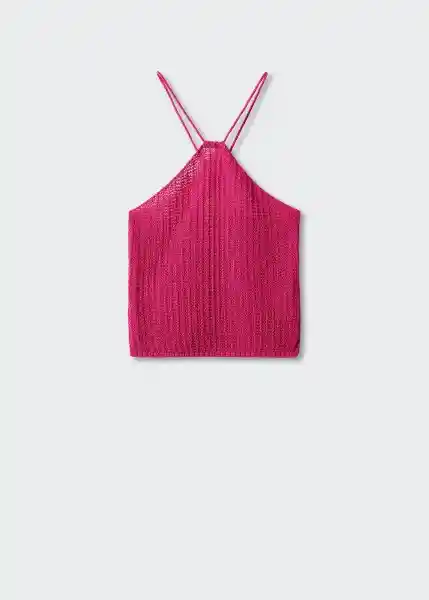 Top Lemon Fucsia Talla XS Mujer Mango