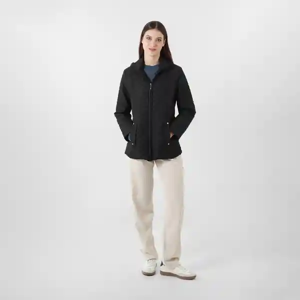 Chaqueta Cuello Alto Manga Larga Negro Talla S 725903