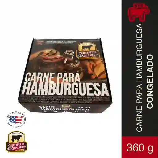 CARNE HAMBURGUESA CERTIFIED ANGUS BEEF 360 g TURBO