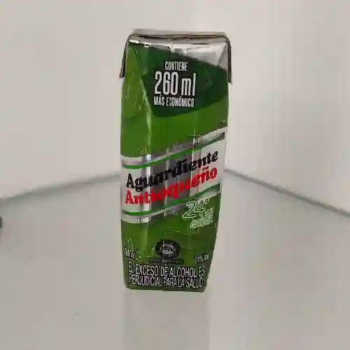 Aguardiente Antioqueño Tapa Verde 1/4