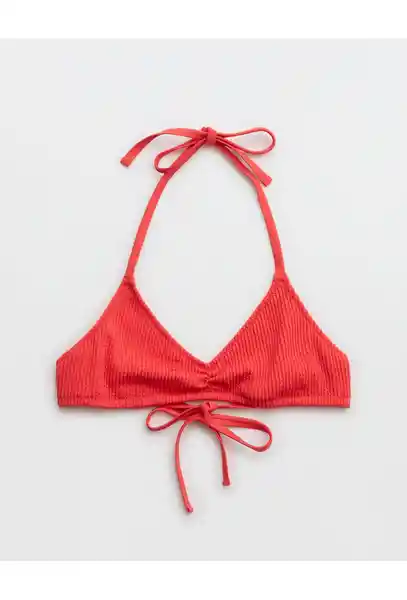 Top Vestido de Baño Aerie Rojo Talla MEDIUM American Eagle