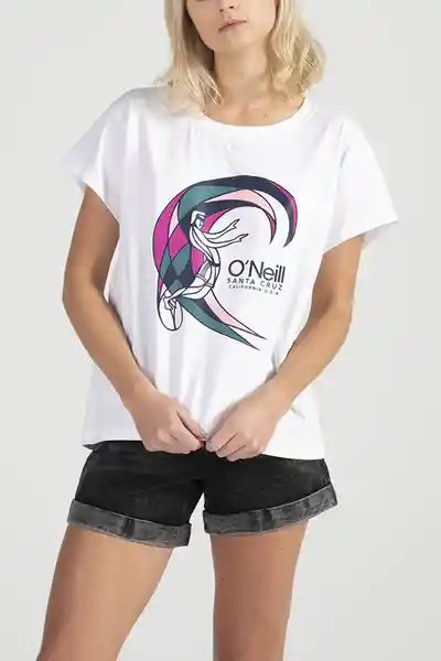 ONeill Camiseta Classic Original Femenino Blanco Talla M