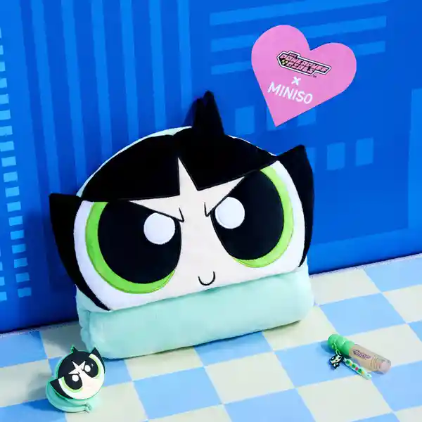 Manta Con Capucha Bellota Serie Las Chicas Superpoderosas Miniso