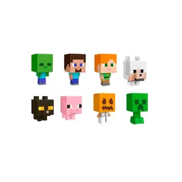 Minecraft Figura Vanilla Cabezas Mob Minis Mattel