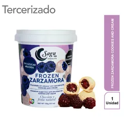 Sagu Zarzamoras Bañadas Chocolate Blanco Sin Azúcar Cookies And Cream