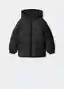 Abrigo Anorak America5 Negro Talla 07 Niños Mango