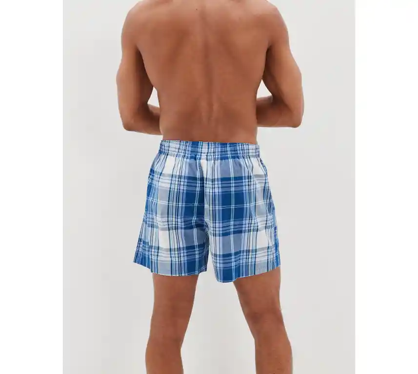 Bóxer Azul Talla Small Hombre American Eagle