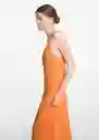 Vestido Honolulu Naranja Pastel Talla 22 Niñas Mango