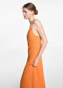 Vestido Honolulu Naranja Pastel Talla 22 Niñas Mango