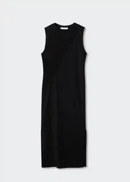 Vestido Tina Negro Talla 18 Mujer Mango