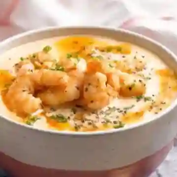 Crema de camarones