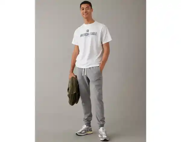 Camiseta Hombre Blanco Talla Large American Eagle