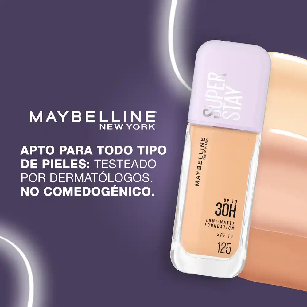 Base Líquida Maybelline SuperStay Lumi Matte 128