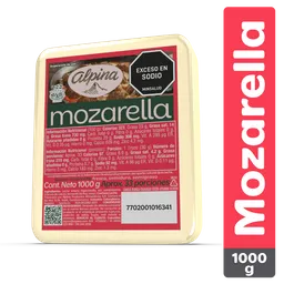 Alpina Queso Mozarella Porcionado 1000 g