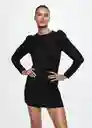 Vestido Sienna Negro Talla S Mujer Mango